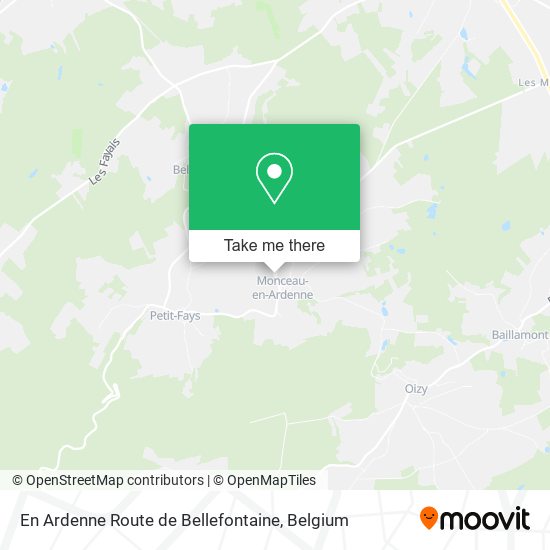 En Ardenne Route de Bellefontaine map