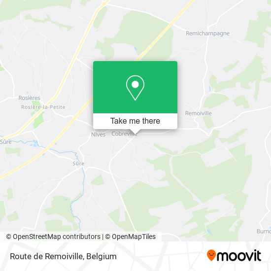 Route de Remoiville plan