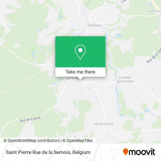 Saint Pierre Rue de la Semois map