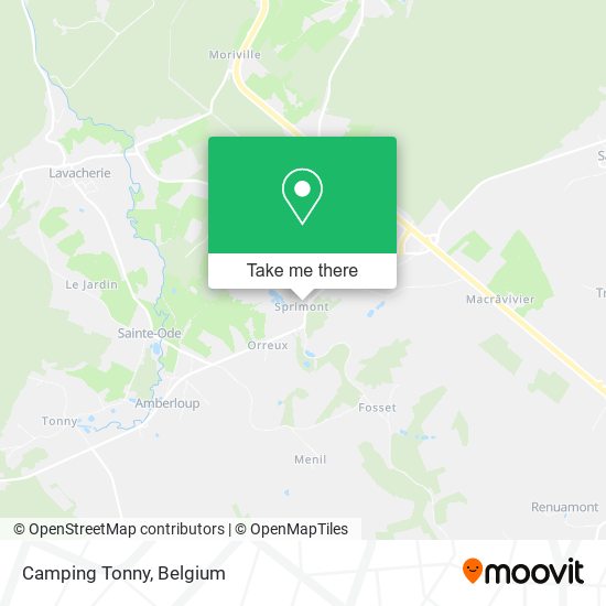 Camping Tonny map