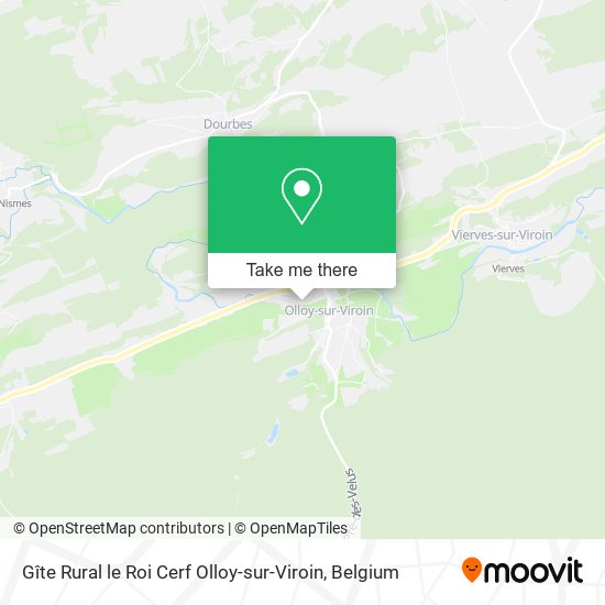 Gîte Rural le Roi Cerf Olloy-sur-Viroin map