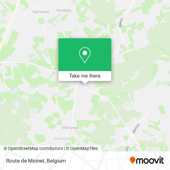 Route de Moinet map