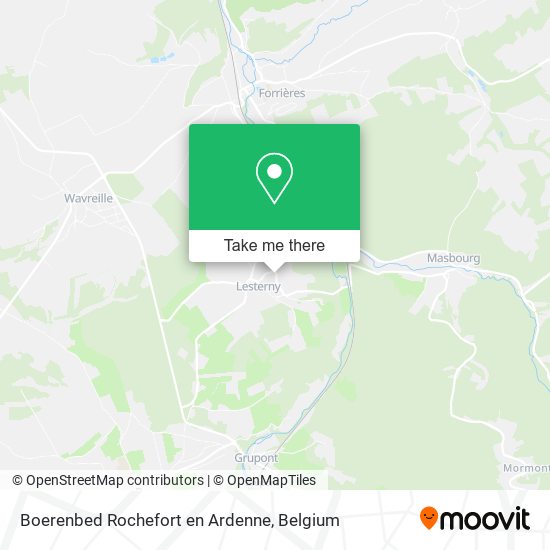 Boerenbed Rochefort en Ardenne map
