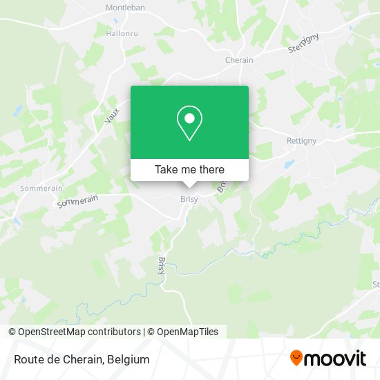 Route de Cherain plan