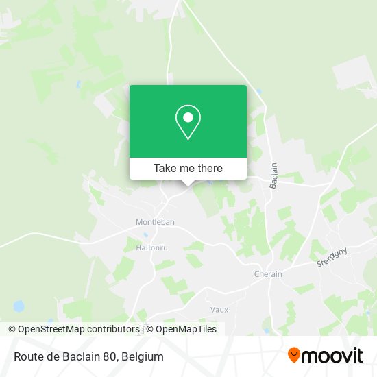 Route de Baclain 80 plan