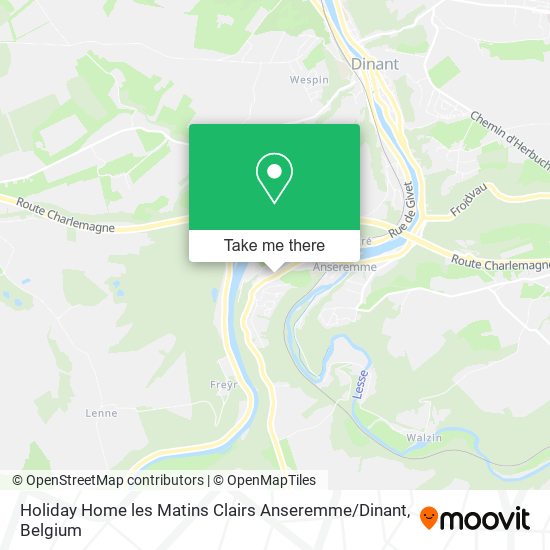 Holiday Home les Matins Clairs Anseremme / Dinant map