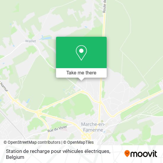 Station de recharge pour véhicules électriques plan