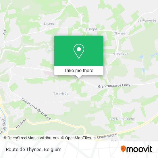 Route de Thynes map