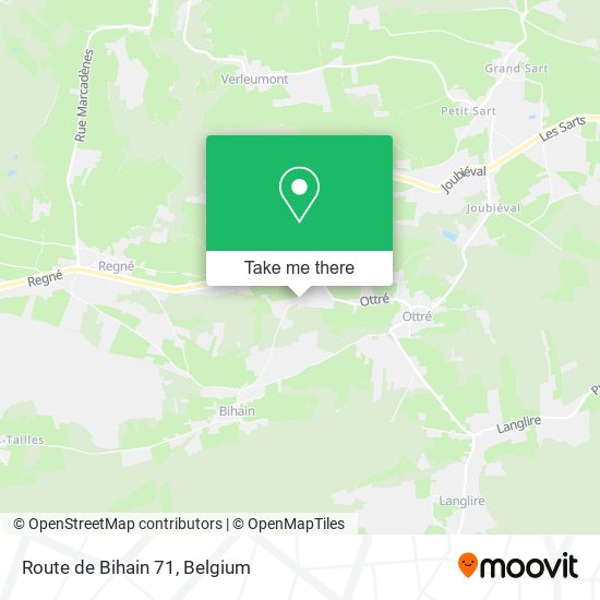 Route de Bihain 71 map
