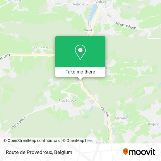 Route de Provedroux map