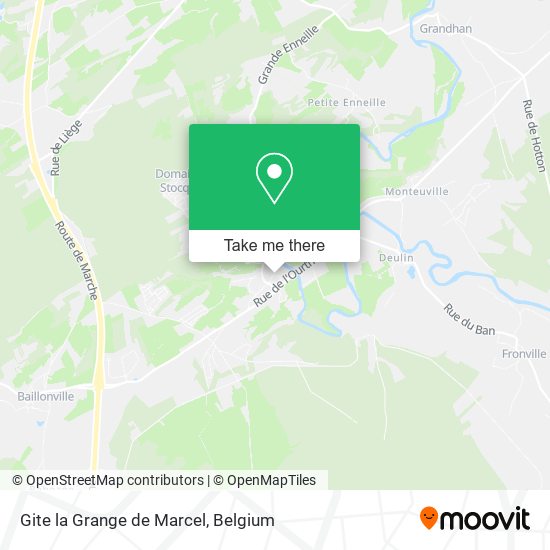 Gite la Grange de Marcel map