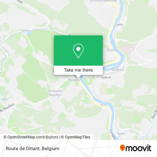 Route de Dinant plan