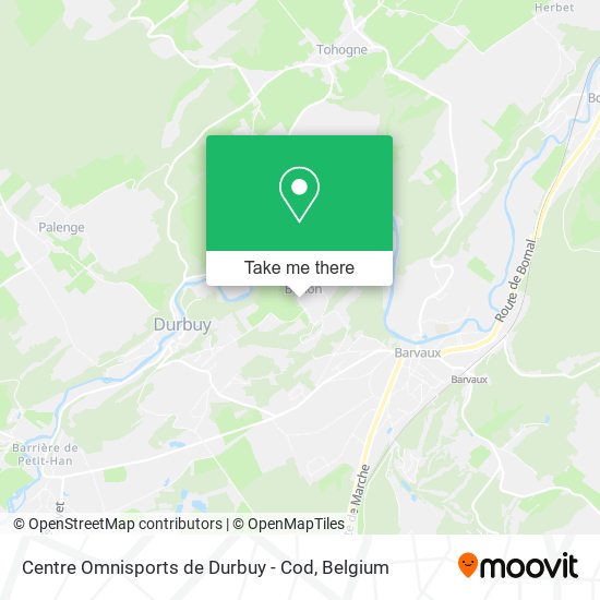 Centre Omnisports de Durbuy - Cod map