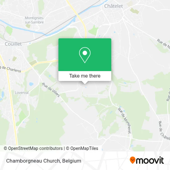 Chamborgneau Church map