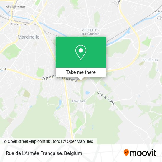 Rue de L'Armée Française plan