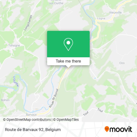 Route de Barvaux 92 plan