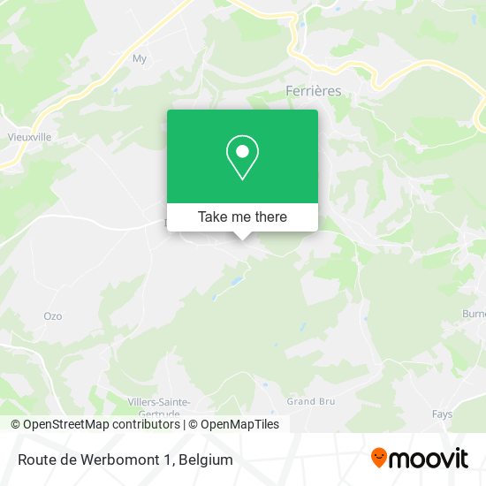Route de Werbomont 1 plan