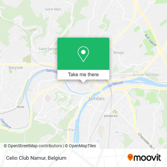 Celio Club Namur map