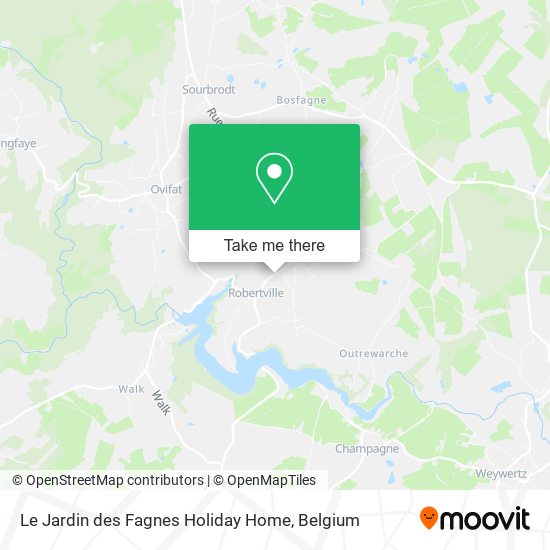 Le Jardin des Fagnes Holiday Home map