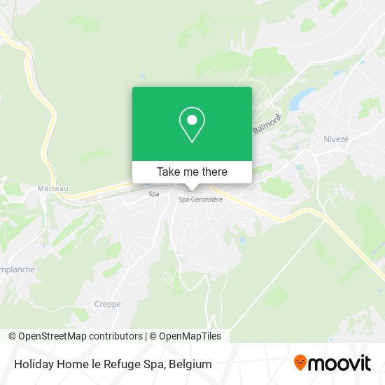 Holiday Home le Refuge Spa map