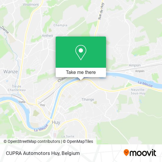 CUPRA Automotors Huy map