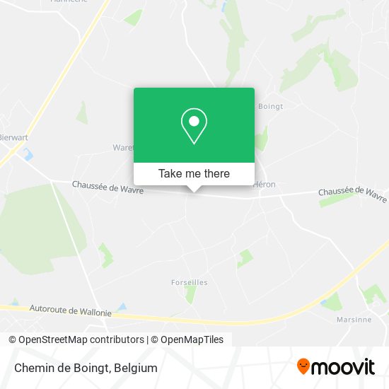 Chemin de Boingt map