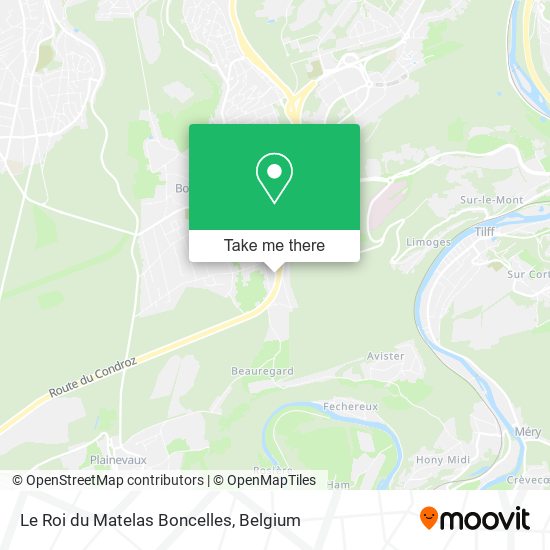 Le Roi du Matelas Boncelles map