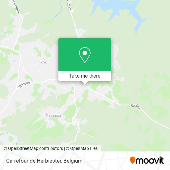 Carrefour de Herbiester map