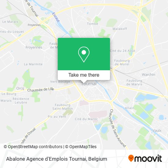 Abalone Agence d'Emplois Tournai map