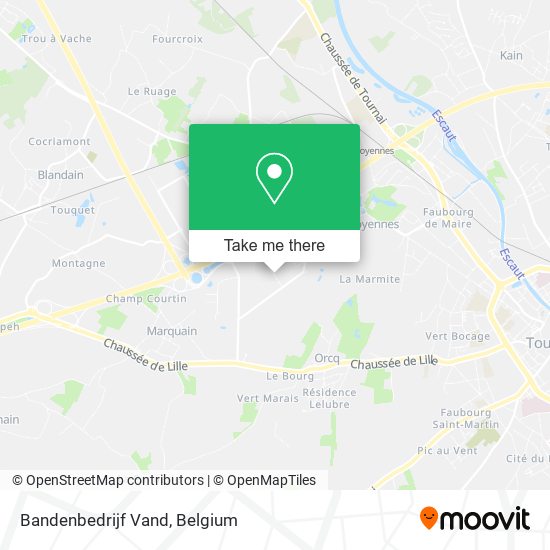 Bandenbedrijf Vand map