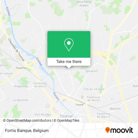 Fortis Banque map