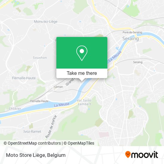 Moto Store Liège plan