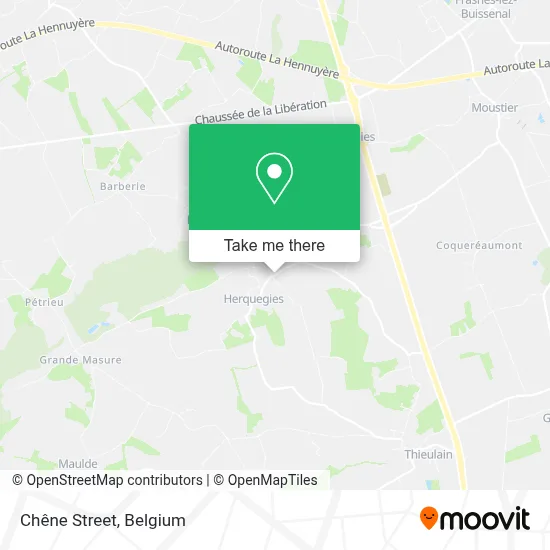 Chêne Street map