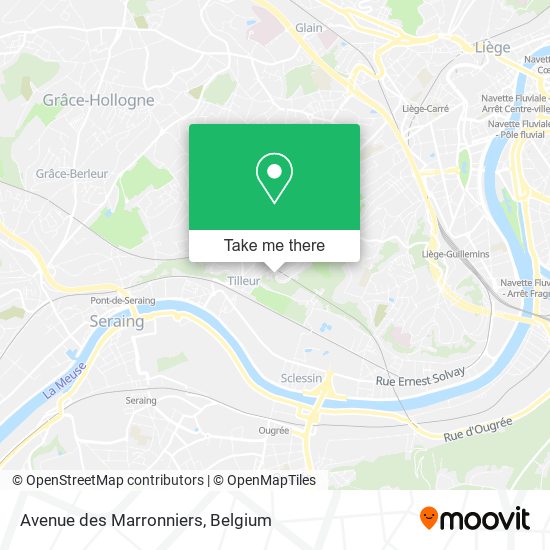 Avenue des Marronniers plan