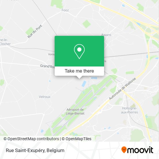 Rue Saint-Exupéry plan