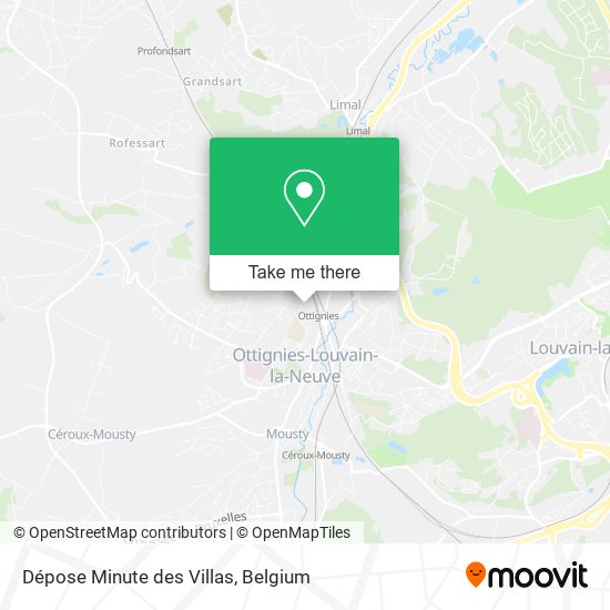 Dépose Minute des Villas map