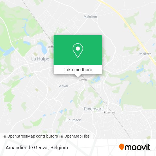 Amandier de Genval map