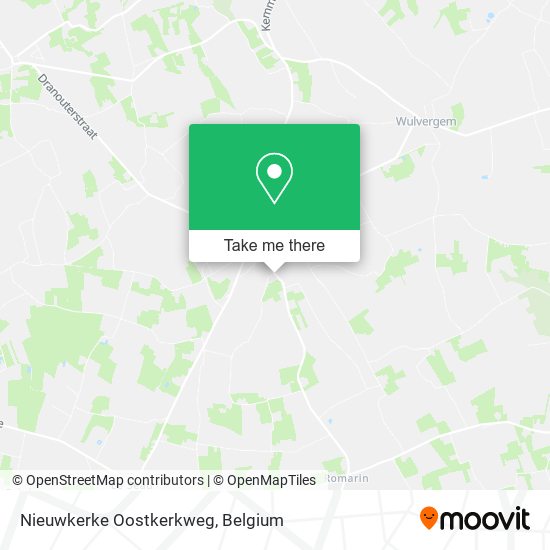 Nieuwkerke Oostkerkweg map