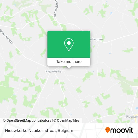 Nieuwkerke Naaikorfstraat map