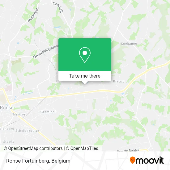 Ronse Fortuinberg map
