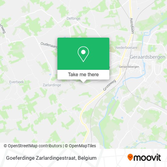 Goeferdinge Zarlardingestraat map