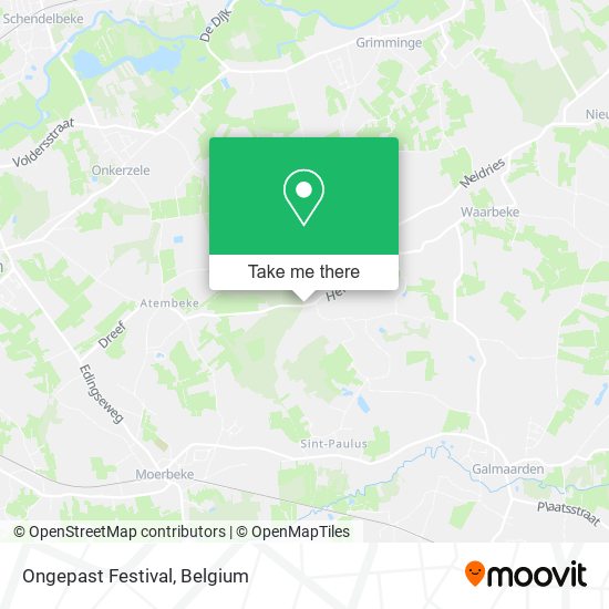 Ongepast Festival map