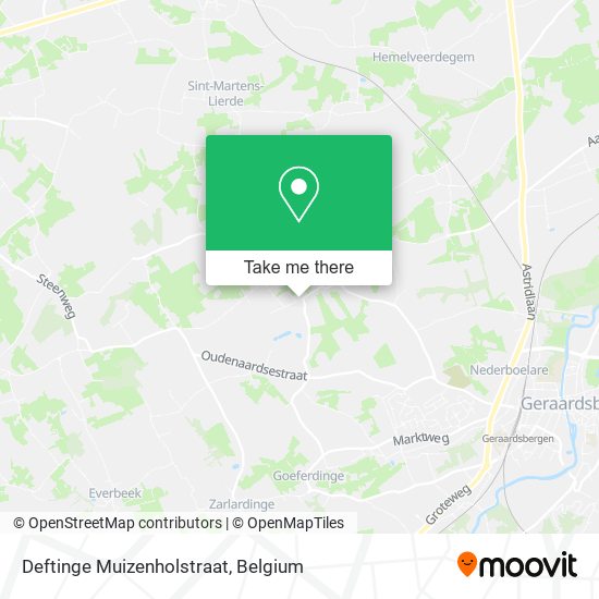 Deftinge Muizenholstraat map