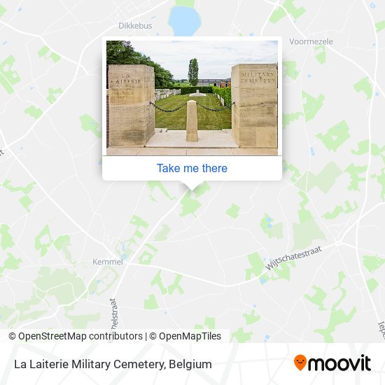 La Laiterie Military Cemetery map