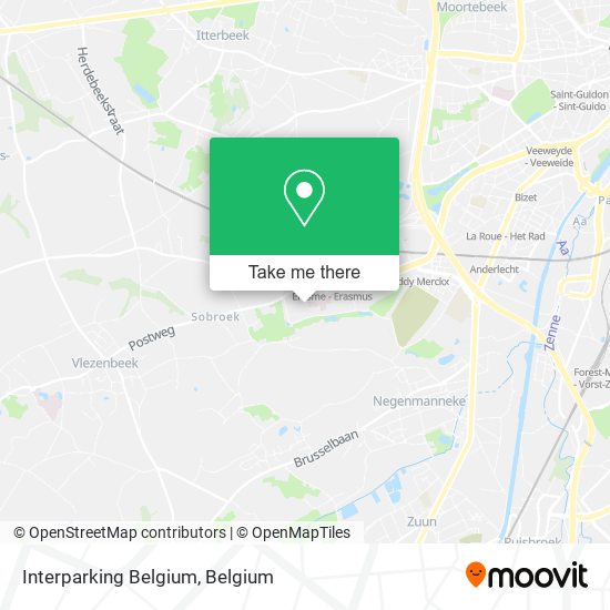 Interparking Belgium map