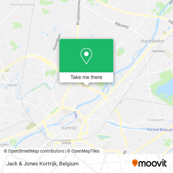 Jack & Jones Kortrijk map