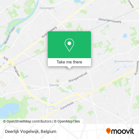 Deerlijk Vogelwijk plan