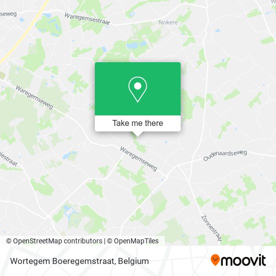 Wortegem Boeregemstraat map