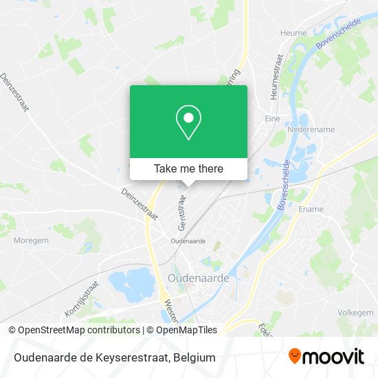 Oudenaarde de Keyserestraat map