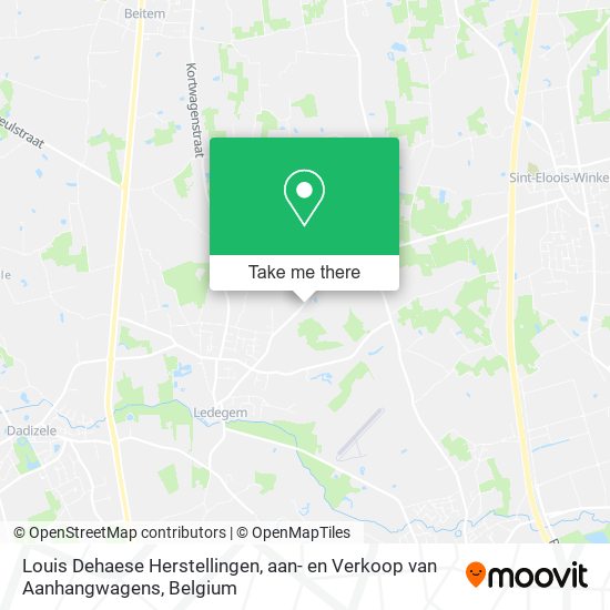 Louis Dehaese Herstellingen, aan- en Verkoop van Aanhangwagens plan